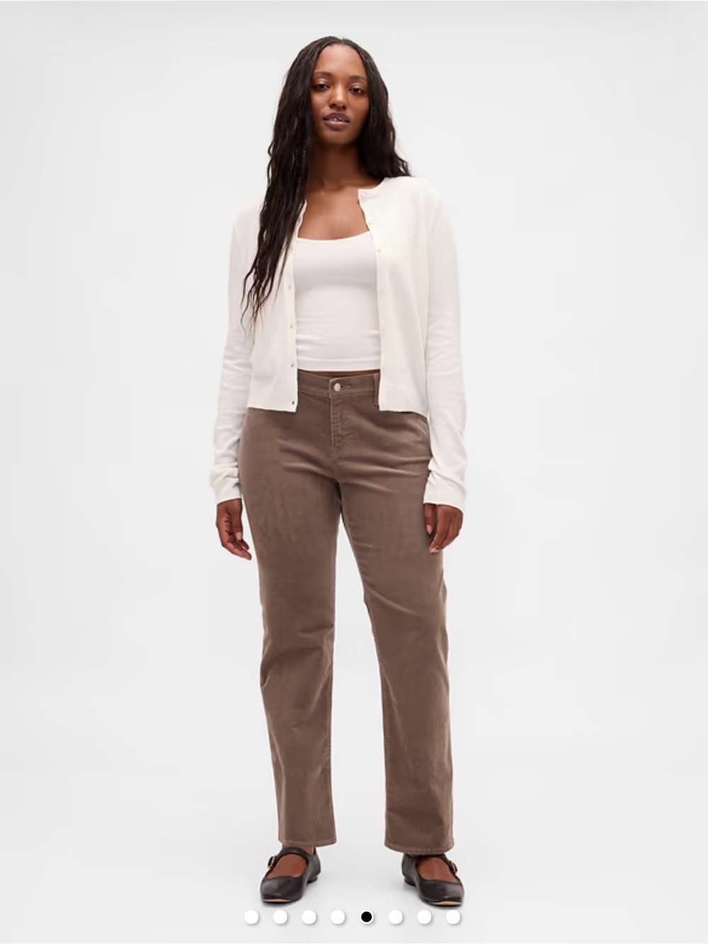 GAP Corduroy 90’s Slim Straight Pants - Plymouth Rock 14x32 Short